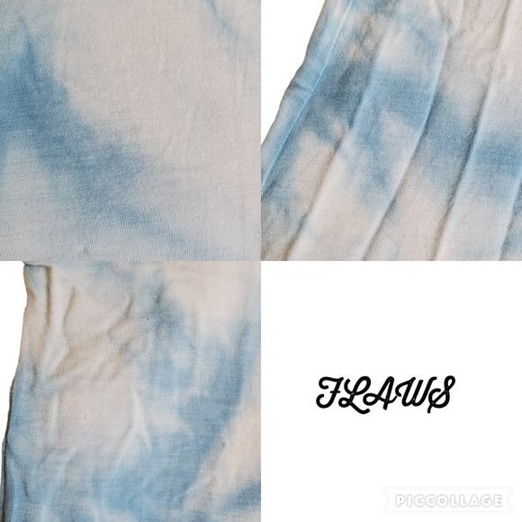 Andree by UNIT blue white tye dye top sz S - Picture 7 of 10